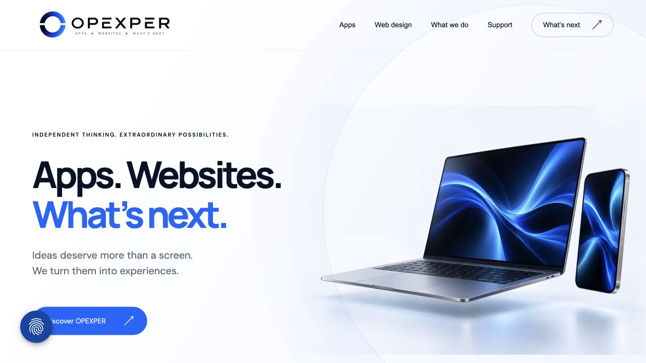OPEXPER website preview